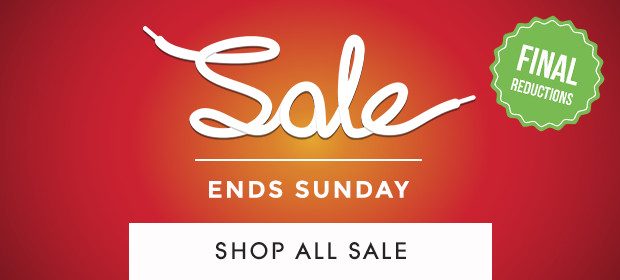 SALE ENDS SUNDAY