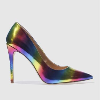SCHUH PURPLE & BLUE FLIRTY HIGH HEELS SCHUH PURPLE & BLUE FLIRTY HIGH HEELS