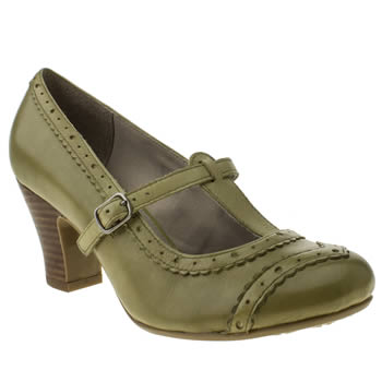 womens hush puppies green lonna t-bar high heels womens hush puppies green lonna t-bar high heels