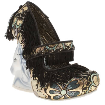 womens irregular choice black & gold one who charms unicorn high heels womens irregular choice black & gold one who charms unicorn high heels