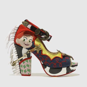 IRREGULAR CHOICE RED & YELLOW ROOTINEST TOOTINEST COWGIRL HIGH HEELS IRREGULAR CHOICE RED & YELLOW ROOTINEST TOOTINEST COWGIRL HIGH HEELS