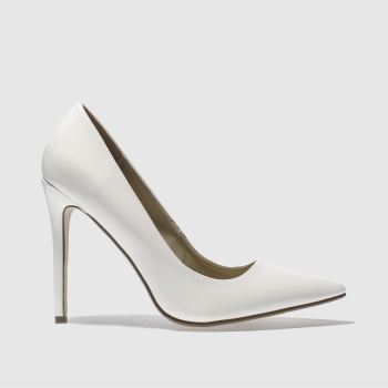 MISSGUIDED WHITE POINT TOE COURT HIGH HEELS MISSGUIDED WHITE POINT TOE COURT HIGH HEELS
