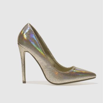 MISSGUIDED GOLD METALLIC POINT HIGH HEELS MISSGUIDED GOLD METALLIC POINT HIGH HEELS
