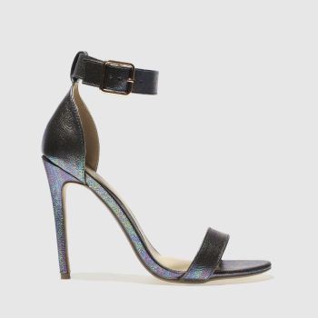 MISSGUIDED SILVER FLAT STRAP BARELY HIGH HEELS MISSGUIDED SILVER FLAT STRAP BARELY HIGH HEELS