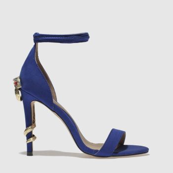 MISSGUIDED BLUE & GOLD BARELY THERE SNAKE HIGH HEELS MISSGUIDED BLUE & GOLD BARELY THERE SNAKE HIGH HEELS