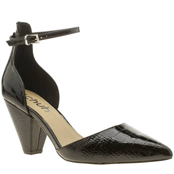 SCHUH BLACK SHOCK LOW HEELS SCHUH BLACK SHOCK LOW HEELS