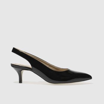 SCHUH BLACK PICTURE PERFECT LOW HEELS SCHUH BLACK PICTURE PERFECT LOW HEELS