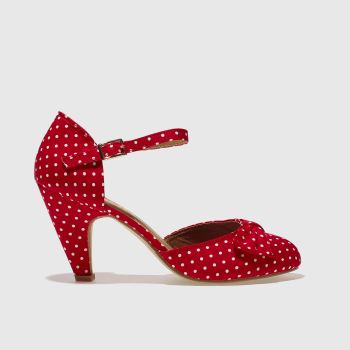 SCHUH RED SALSA POLKA DOTS LOW HEELS SCHUH RED SALSA POLKA DOTS LOW HEELS