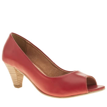 womens schuh red honeycomb low heels womens schuh red honeycomb low heels
