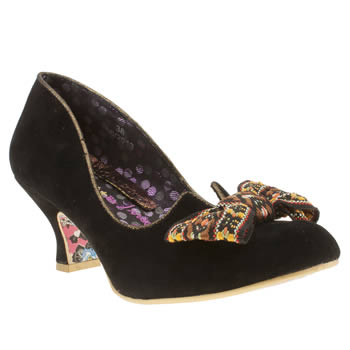 womens irregular choice black fancy free bow court low heels womens irregular choice black fancy free bow court low heels
