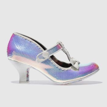 IRREGULAR CHOICE WHITE LAZY RIVER IRIDESCENT LOW HEELS IRREGULAR CHOICE WHITE LAZY RIVER IRIDESCENT LOW HEELS