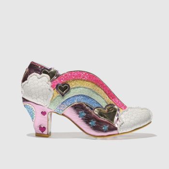 IRREGULAR CHOICE PINK SUMMER OF LOVE LOW HEELS IRREGULAR CHOICE PINK SUMMER OF LOVE LOW HEELS