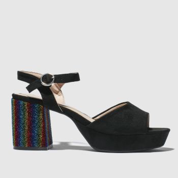 SCHUH BLACK DISCO LOW HEELS SCHUH BLACK DISCO LOW HEELS