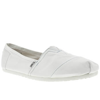 womens toms white classic slip flat shoes womens toms white classic slip flat shoes