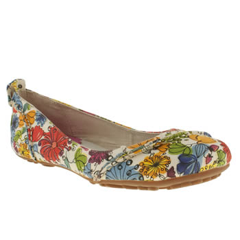 womens hush puppies multi janessa floral flat shoes womens hush puppies multi janessa floral flat shoes