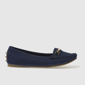 SCHUH NAVY SPEED BOAT FLAT SHOES SCHUH NAVY SPEED BOAT FLAT SHOES