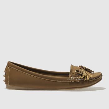 SCHUH TAN PREPPY FLAT SHOES SCHUH TAN PREPPY FLAT SHOES