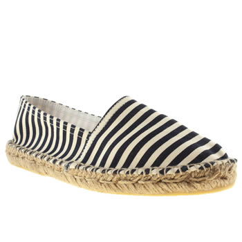 womens schuh navy & white festival flat shoes womens schuh navy & white festival flat shoes