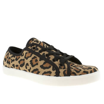 womens schuh beige & brown good times leopard flat shoes womens schuh beige & brown good times leopard flat shoes