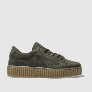 SCHUH KHAKI FUN AND GAMES FLAT SHOES SCHUH KHAKI FUN AND GAMES FLAT SHOES