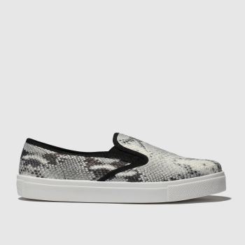 schuh white & black awesome flat shoes schuh white & black awesome flat shoes