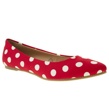 womens schuh red mickey flat shoes womens schuh red mickey flat shoes