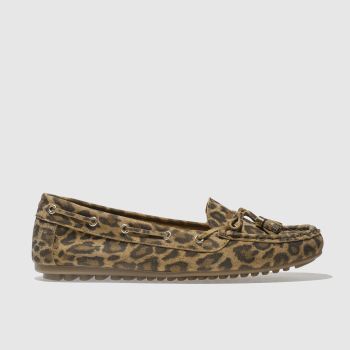 SCHUH BEIGE & BROWN SPIN AROUND FLAT SHOES SCHUH BEIGE & BROWN SPIN AROUND FLAT SHOES