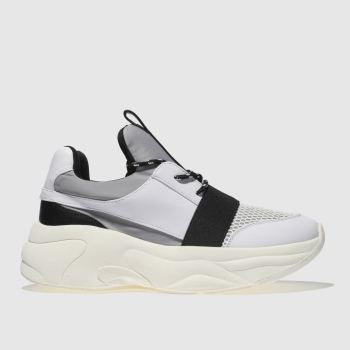 SCHUH BLACK & WHITE ON FLEEK TRAINERS SCHUH BLACK & WHITE ON FLEEK TRAINERS