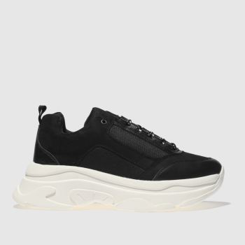 SCHUH BLACK & WHITE HIGH KEY TRAINERS SCHUH BLACK & WHITE HIGH KEY TRAINERS