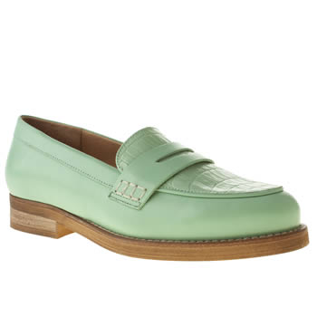womens schuh light green elementary flat shoes womens schuh light green elementary flat shoes