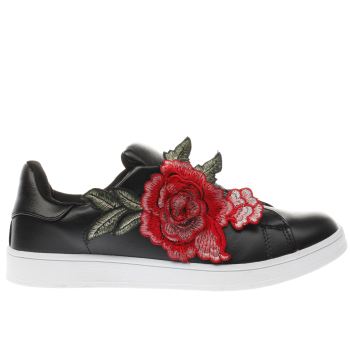 SCHUH BLACK & WHITE DAMASK TRAINERS SCHUH BLACK & WHITE DAMASK TRAINERS