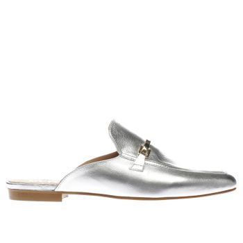 SCHUH SILVER RITZY FLAT SHOES SCHUH SILVER RITZY FLAT SHOES