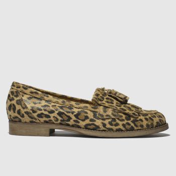 schuh beige & brown compass flat shoes schuh beige & brown compass flat shoes