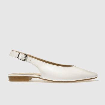 SCHUH WHITE FUSION FLAT SHOES SCHUH WHITE FUSION FLAT SHOES