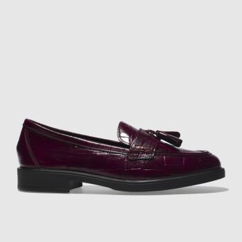 SCHUH BURGUNDY SNAPPY FLAT SHOES SCHUH BURGUNDY SNAPPY FLAT SHOES