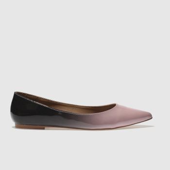 SCHUH BLACK & PINK ELUSIVE FLAT SHOES SCHUH BLACK & PINK ELUSIVE FLAT SHOES