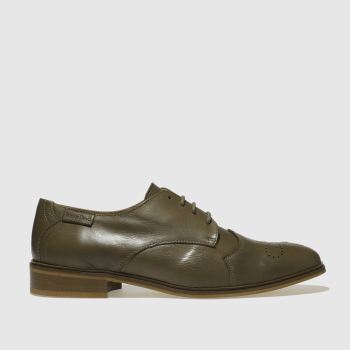 RED OR DEAD KHAKI FINANCIER FLAT SHOES RED OR DEAD KHAKI FINANCIER FLAT SHOES