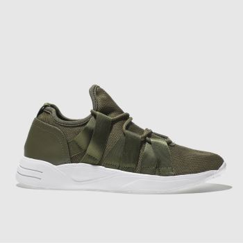 SCHUH KHAKI DISTRACTION TRAINERS SCHUH KHAKI DISTRACTION TRAINERS