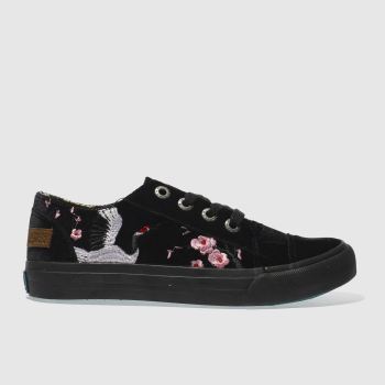 BLOWFISH BLACK MAKI VELVET TRAINERS BLOWFISH BLACK MAKI VELVET TRAINERS