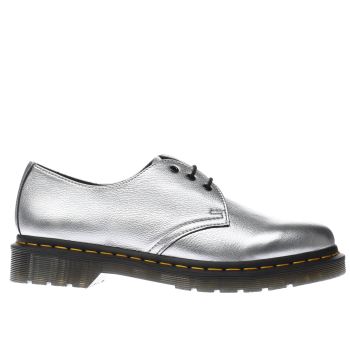 DR MARTENS SILVER 1461 FLAT SHOES DR MARTENS SILVER 1461 FLAT SHOES