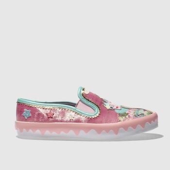 IRREGULAR CHOICE PINK MISTYS CASTLE FLAT SHOES IRREGULAR CHOICE PINK MISTYS CASTLE FLAT SHOES