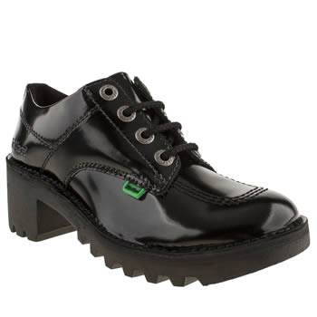 womens kickers black kopey lo flat shoes womens kickers black kopey lo flat shoes