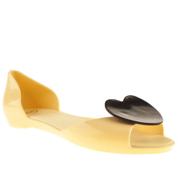 womens mel lemon fresh heart flat shoes womens mel lemon fresh heart flat shoes