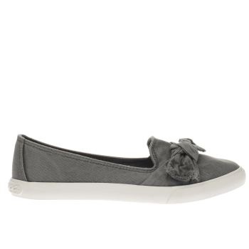 ROCKET DOG GREY CLARITA BEACH CANVAS FLAT SHOES ROCKET DOG GREY CLARITA BEACH CANVAS FLAT SHOES