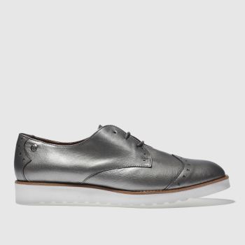 RED OR DEAD SILVER MISS PARKIN FLAT SHOES RED OR DEAD SILVER MISS PARKIN FLAT SHOES