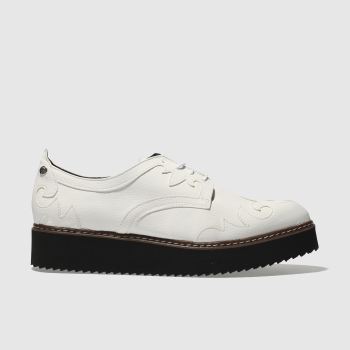 RED OR DEAD WHITE MILLE FEUILLE FLAT SHOES RED OR DEAD WHITE MILLE FEUILLE FLAT SHOES
