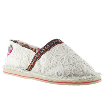womens tigerbear republik white & pink hicky lace flat shoes womens tigerbear republik white & pink hicky lace flat shoes
