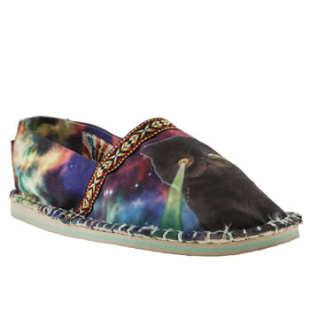 womens tigerbear republik black and blue hicky kitty flat shoes womens tigerbear republik black and blue hicky kitty flat shoes