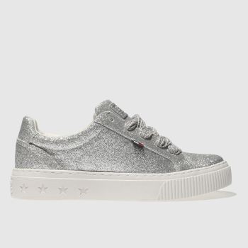 TOMMY HILFIGER SILVER TJ GLITTER SNEAKER TRAINERS TOMMY HILFIGER SILVER TJ GLITTER SNEAKER TRAINERS