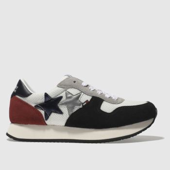 TOMMY HILFIGER WHITE & NAVY TJ STAR SNEAKER TRAINERS TOMMY HILFIGER WHITE & NAVY TJ STAR SNEAKER TRAINERS